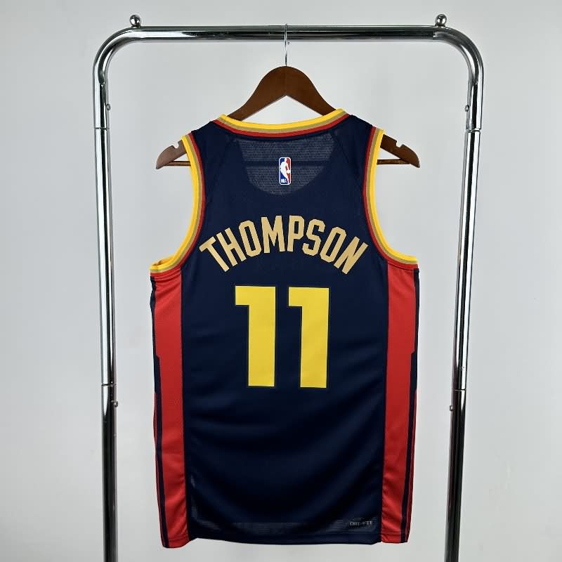 Golden State Warriors 24/25 Dark Blue City Basketball Jersey (Hot Press)