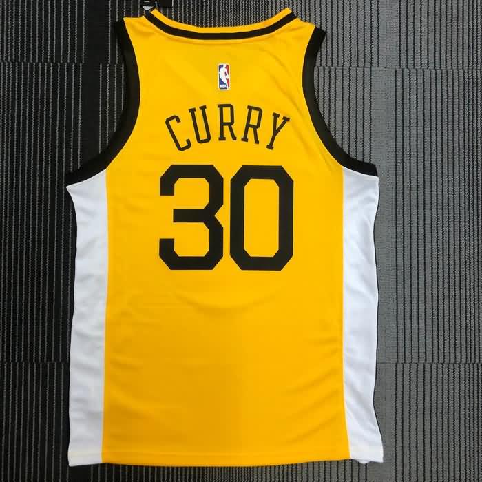 Golden State Warriors Yellow Basketball Jersey (Hot Press)