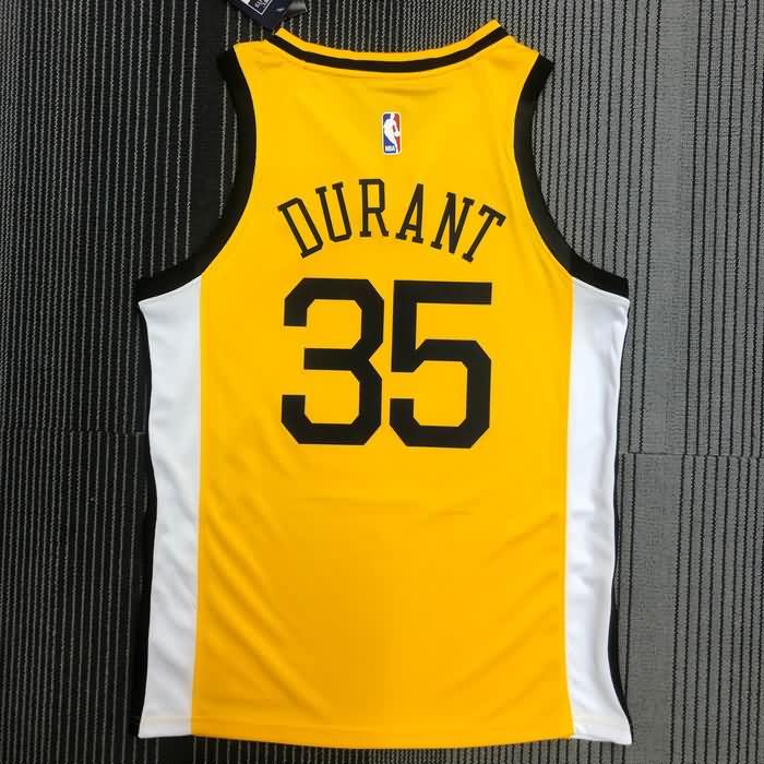 Golden State Warriors Yellow Basketball Jersey (Hot Press)