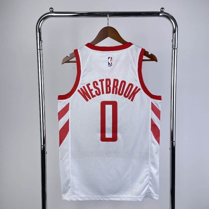 Houston Rockets 18/19 White Basketball Jersey (Hot Press)