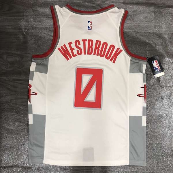 Houston Rockets 2020 White City Basketball Jersey (Hot Press)