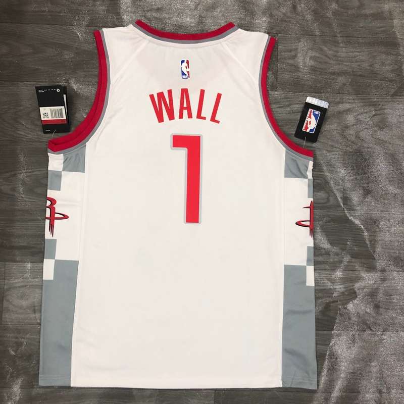 Houston Rockets 2020 White City Basketball Jersey (Hot Press)