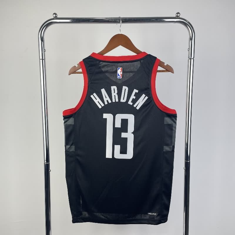 Houston Rockets 23/24 Black AJ Basketball Jersey (Hot Press)