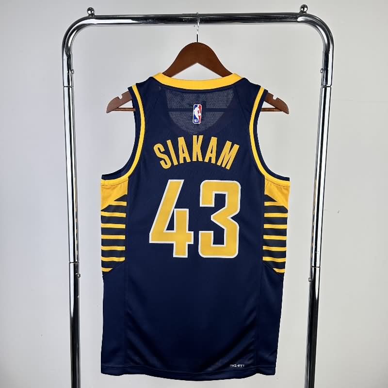 Indiana Pacers 22/23 Dark Blue Basketball Jersey (Hot Press)