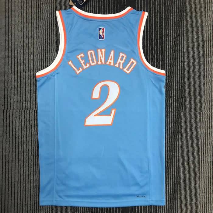 Los Angeles Clippers 21/22 Blue City Basketball Jersey (Hot Press)