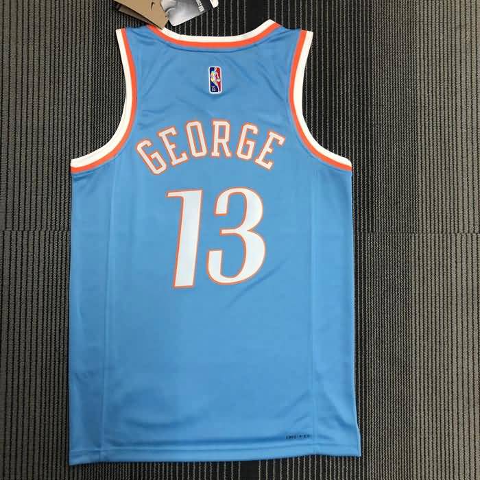 Los Angeles Clippers 21/22 Blue City Basketball Jersey (Hot Press)