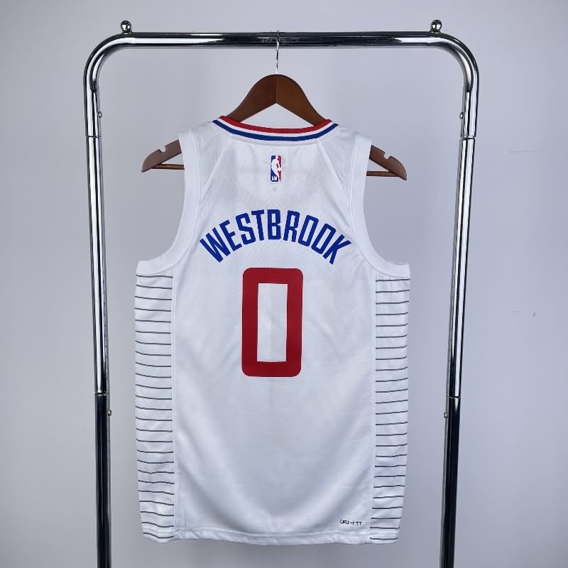 Los Angeles Clippers 22/23 White Basketball Jersey (Hot Press)