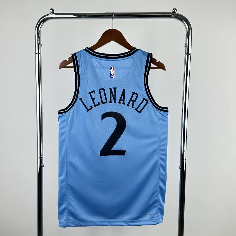 Los Angeles Clippers 24/25 Blue City Basketball Jersey (Hot Press)