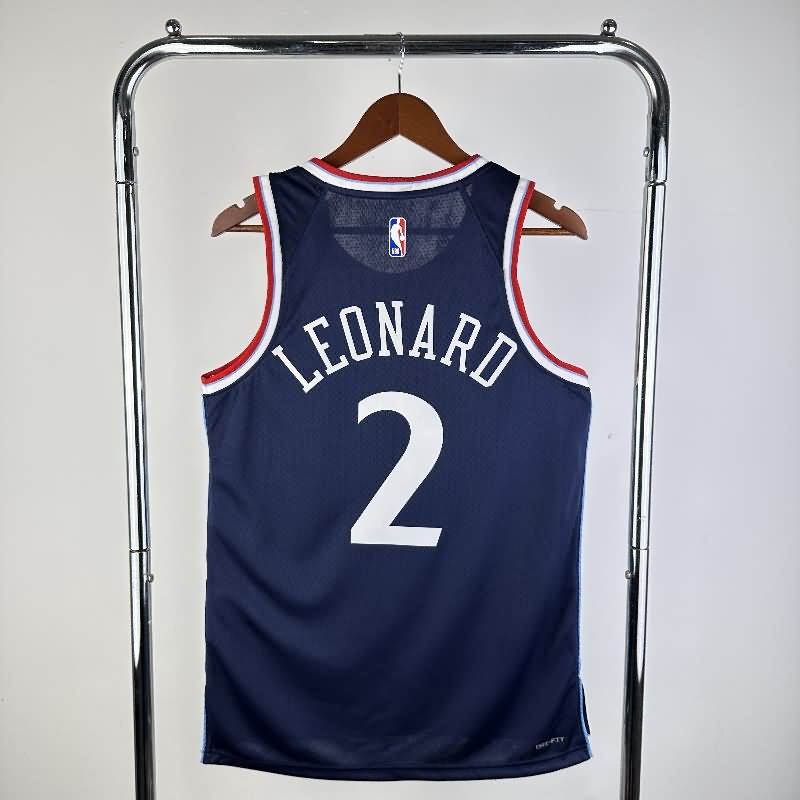 Los Angeles Clippers 24/25 Dark Blue Basketball Jersey (Hot Press)