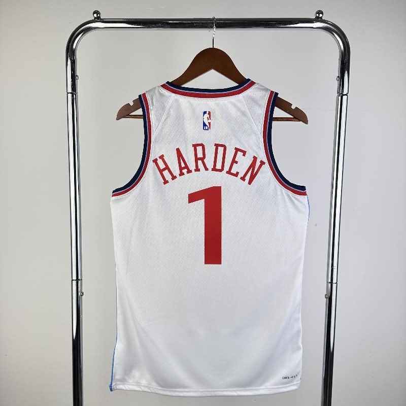 Los Angeles Clippers 24/25 White Basketball Jersey (Hot Press)