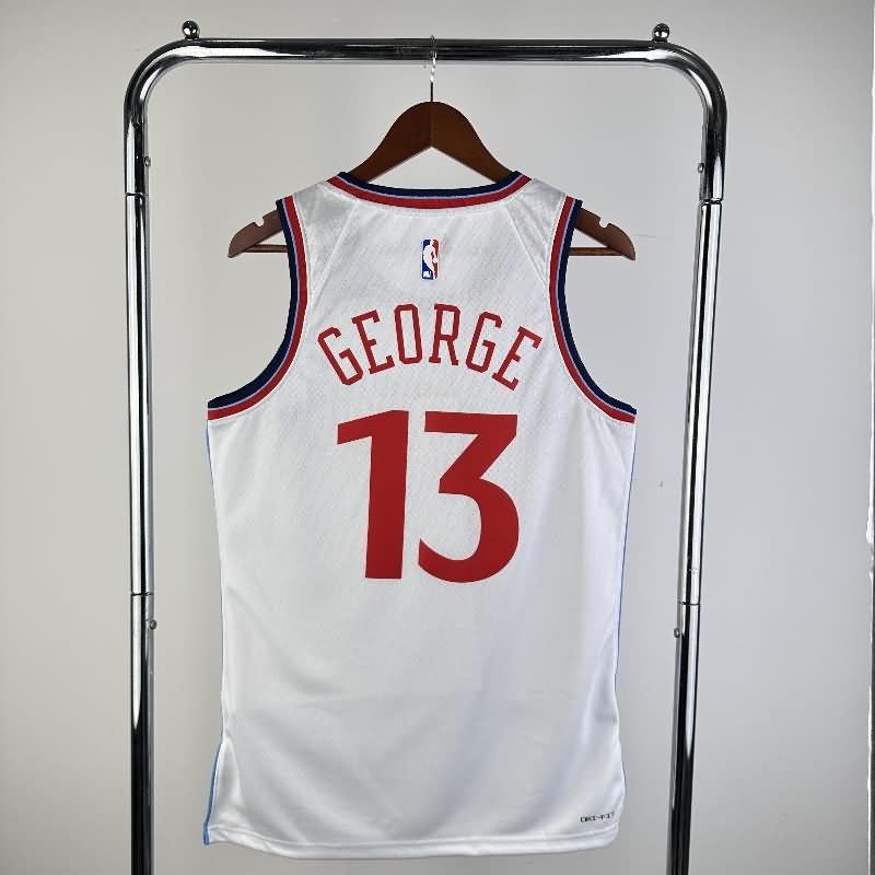 Los Angeles Clippers 24/25 White Basketball Jersey (Hot Press)