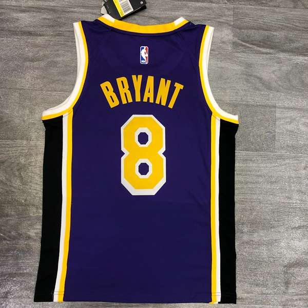 Los Angeles Lakers 20/21 Purple AJ Basketball Jersey (Hot Press)