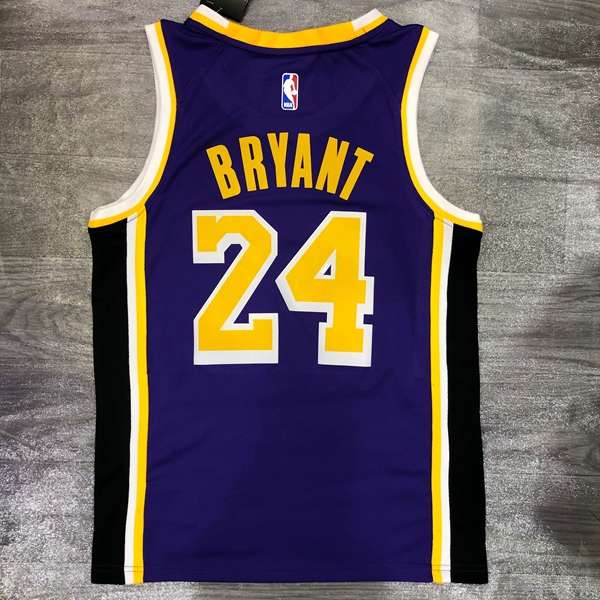 Los Angeles Lakers 20/21 Purple AJ Basketball Jersey (Hot Press)