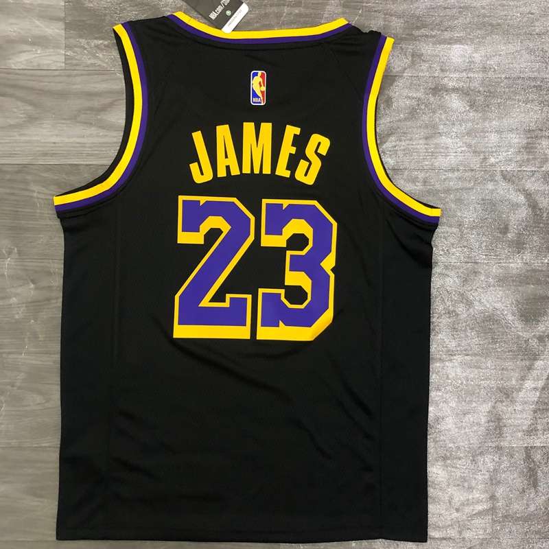 Los Angeles Lakers 20/21 Black Basketball Jersey (Hot Press)