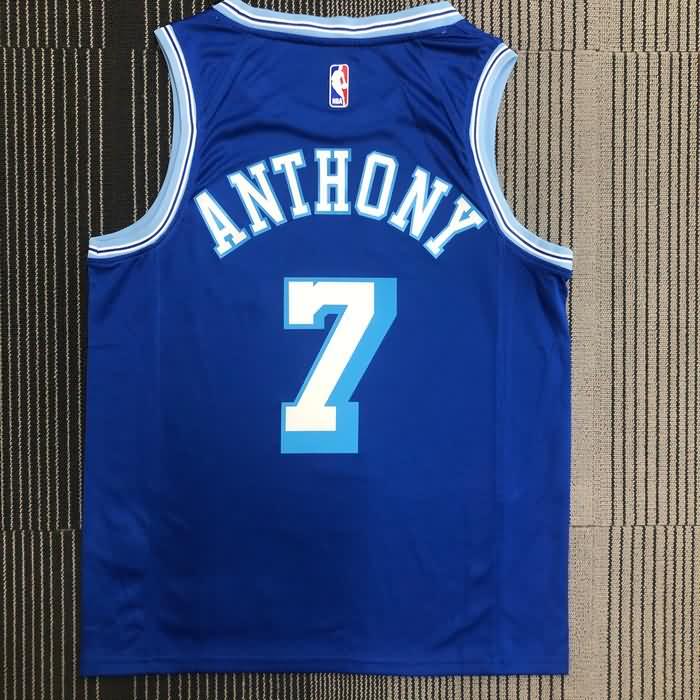 Los Angeles Lakers 20/21 Blue Basketball Jersey (Hot Press)