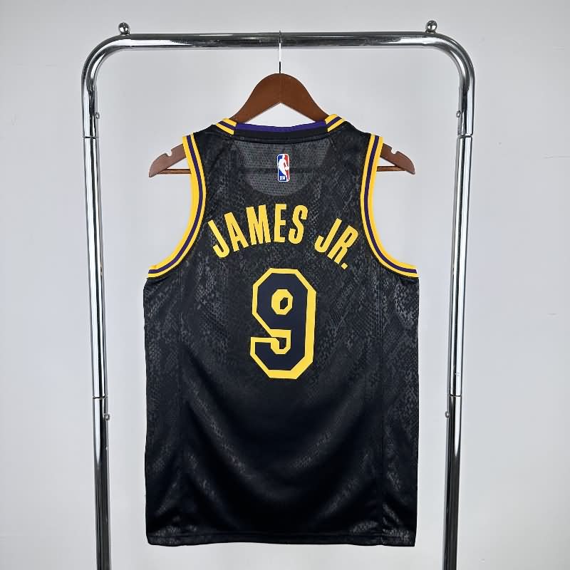 Los Angeles Lakers 2020 Black City Basketball Jersey (Hot Press)