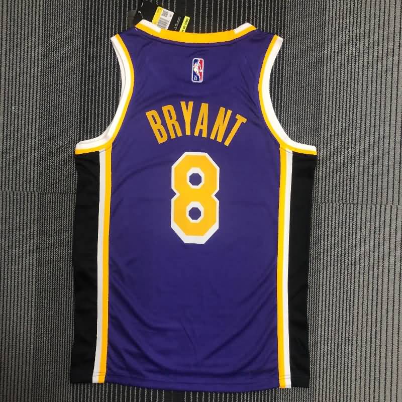 Los Angeles Lakers 21/22 Purple AJ Basketball Jersey (Hot Press)