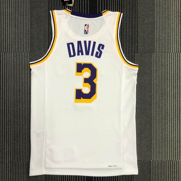 Los Angeles Lakers 21/22 White Basketball Jersey (Hot Press)