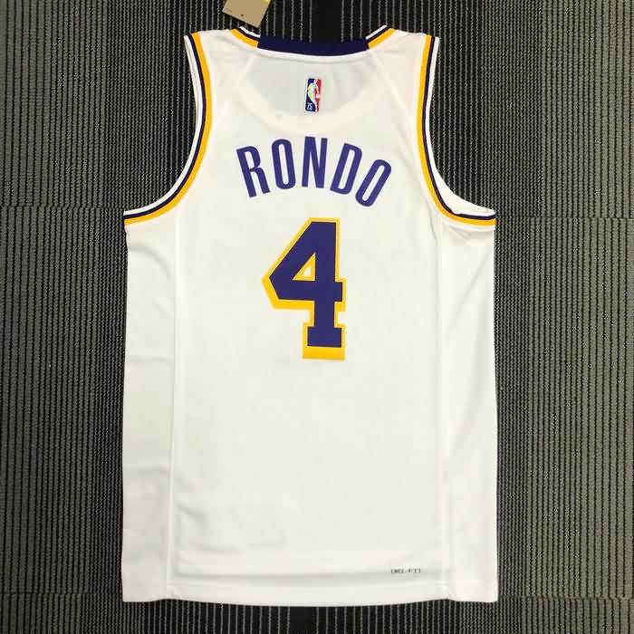 Los Angeles Lakers 21/22 White Basketball Jersey (Hot Press)