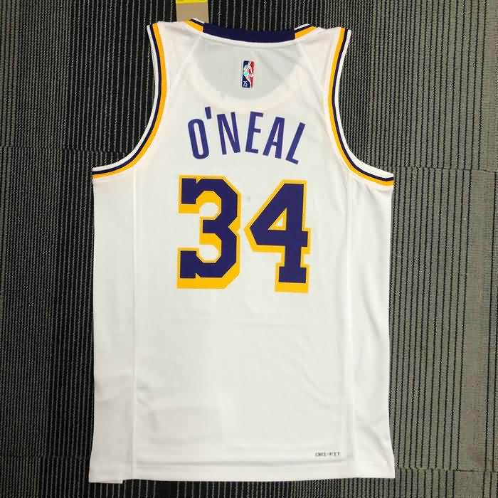 Los Angeles Lakers 21/22 White Basketball Jersey (Hot Press)