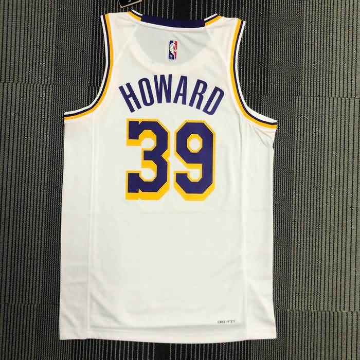 Los Angeles Lakers 21/22 White Basketball Jersey (Hot Press)