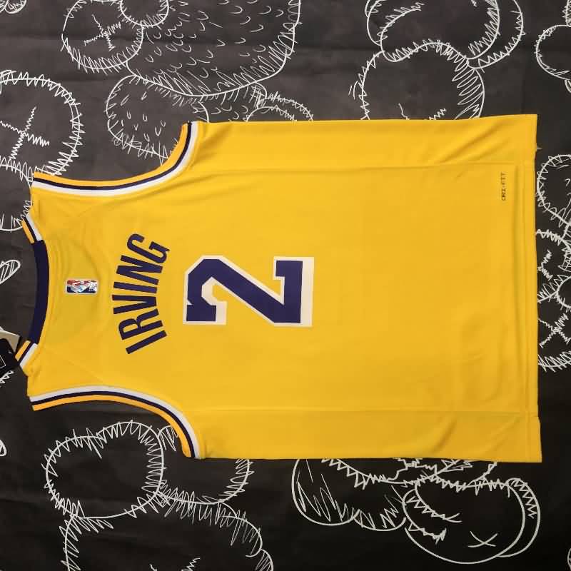 Los Angeles Lakers 21/22 Yellow Basketball Jersey (Hot Press)