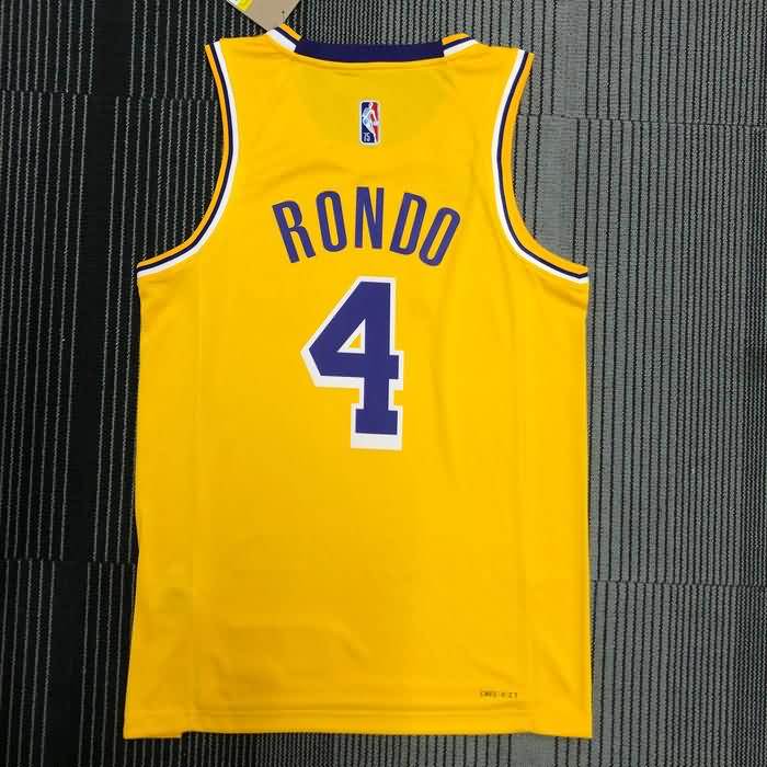 Los Angeles Lakers 21/22 Yellow Basketball Jersey (Hot Press)