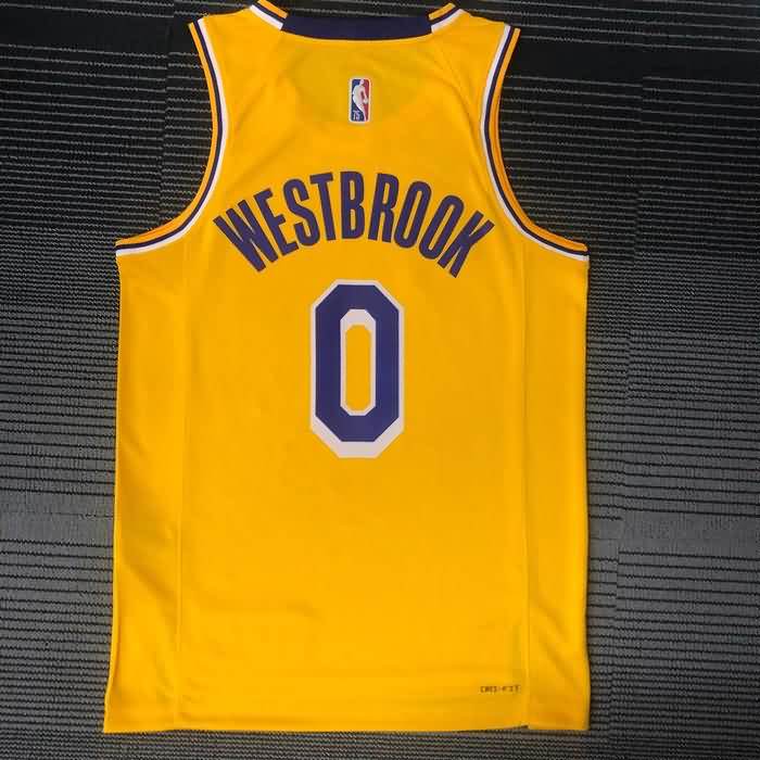 Los Angeles Lakers 21/22 Yellow Basketball Jersey (Hot Press)