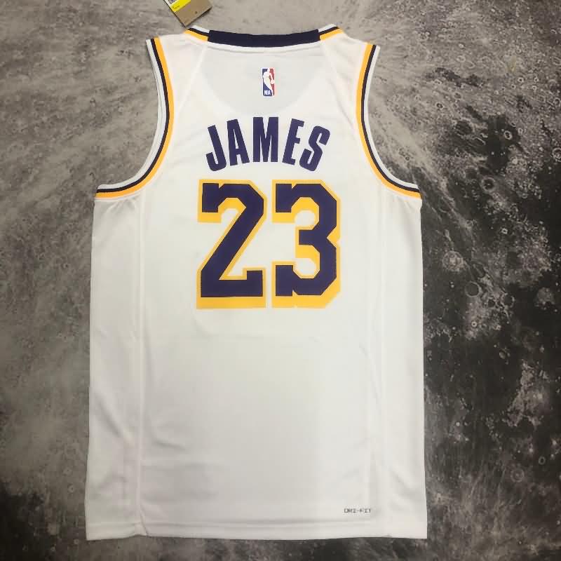 Los Angeles Lakers 22/23 White Basketball Jersey (Hot Press)