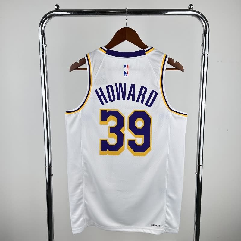 Los Angeles Lakers 22/23 White Basketball Jersey (Hot Press)