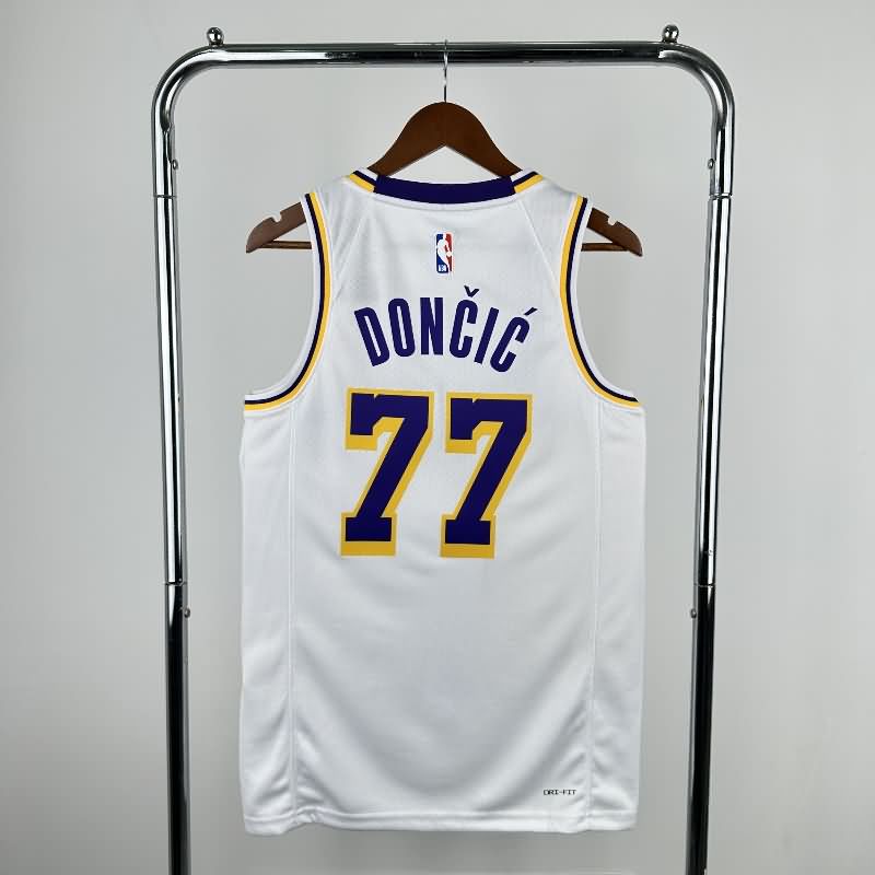 Los Angeles Lakers 22/23 White Basketball Jersey (Hot Press)