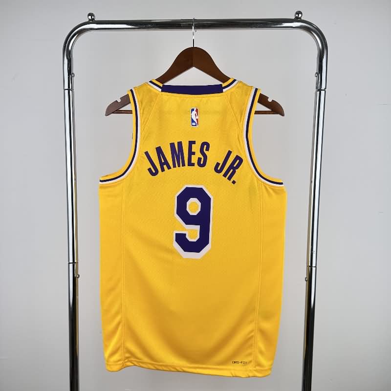 Los Angeles Lakers 22/23 Yellow Basketball Jersey (Hot Press)