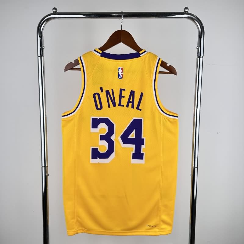 Los Angeles Lakers 22/23 Yellow Basketball Jersey (Hot Press)