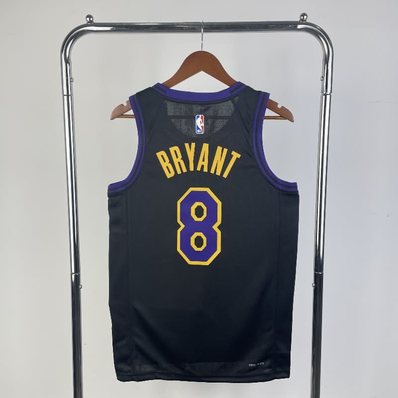 Los Angeles Lakers 23/24 Black City Basketball Jersey (Hot Press)