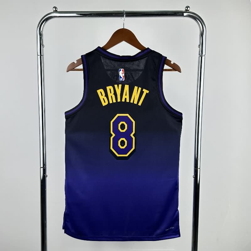 Los Angeles Lakers 24/25 Purple City Basketball Jersey (Hot Press)