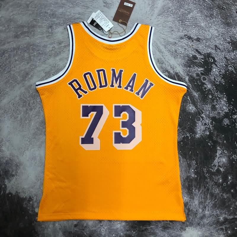 Los Angeles Lakers 1996/97 Yellow Classics Basketball Jersey (Hot Press)