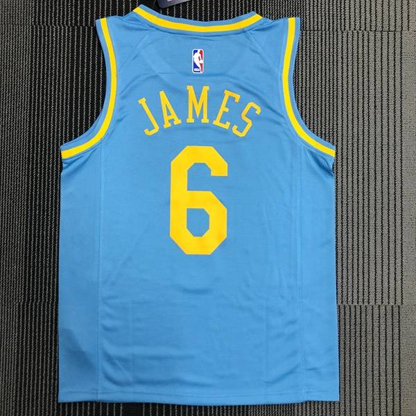 Los Angeles Lakers Light Blue Basketball Jersey (Hot Press)