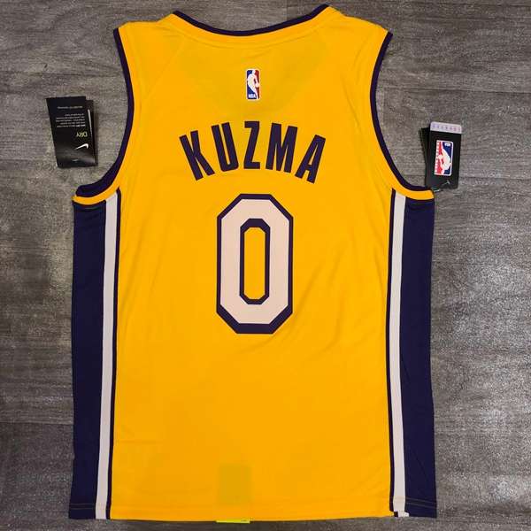 Los Angeles Lakers Yellow Basketball Jersey (Hot Press)