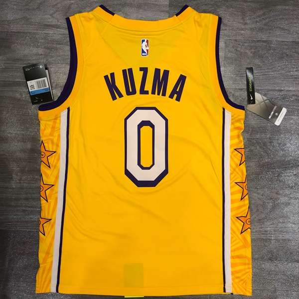 Los Angeles Lakers Yellow Basketball Jersey 02 (Hot Press)