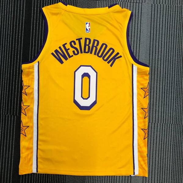 Los Angeles Lakers Yellow Basketball Jersey 02 (Hot Press)