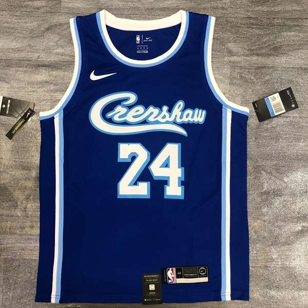 Los Angeles Lakers Blue Classics Basketball Jersey (Hot Press)