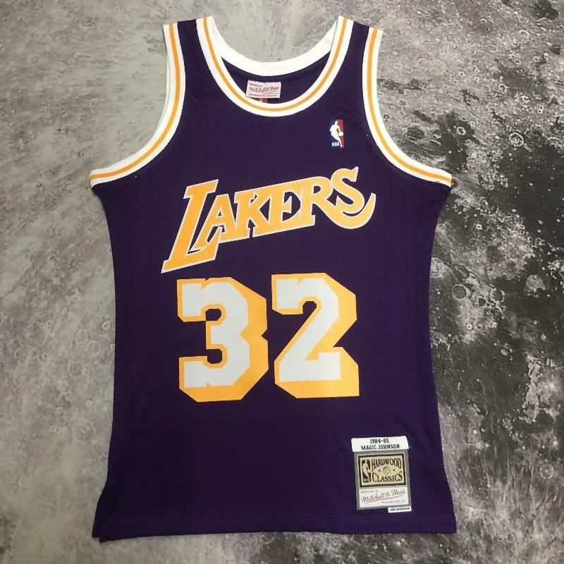 Los Angeles Lakers Purple Classics Basketball Jersey 02 (Hot Press)