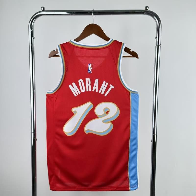 Memphis Grizzlies 24/25 Red City Basketball Jersey (Hot Press)