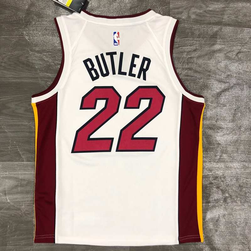 Miami Heat 20/21 White Basketball Jersey (Hot Press)