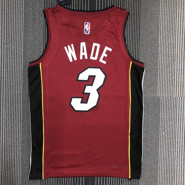 Miami Heat 21/22 Red AJ Basketball Jersey (Hot Press)