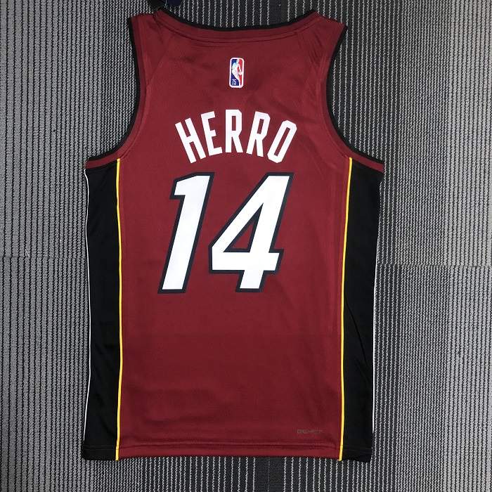 Miami Heat 21/22 Red AJ Basketball Jersey (Hot Press)