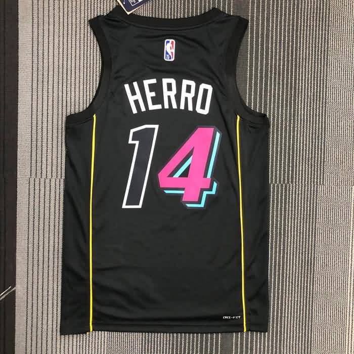 Miami Heat 21/22 Black City Basketball Jersey (Hot Press)