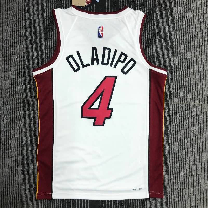 Miami Heat 21/22 White Basketball Jersey (Hot Press)