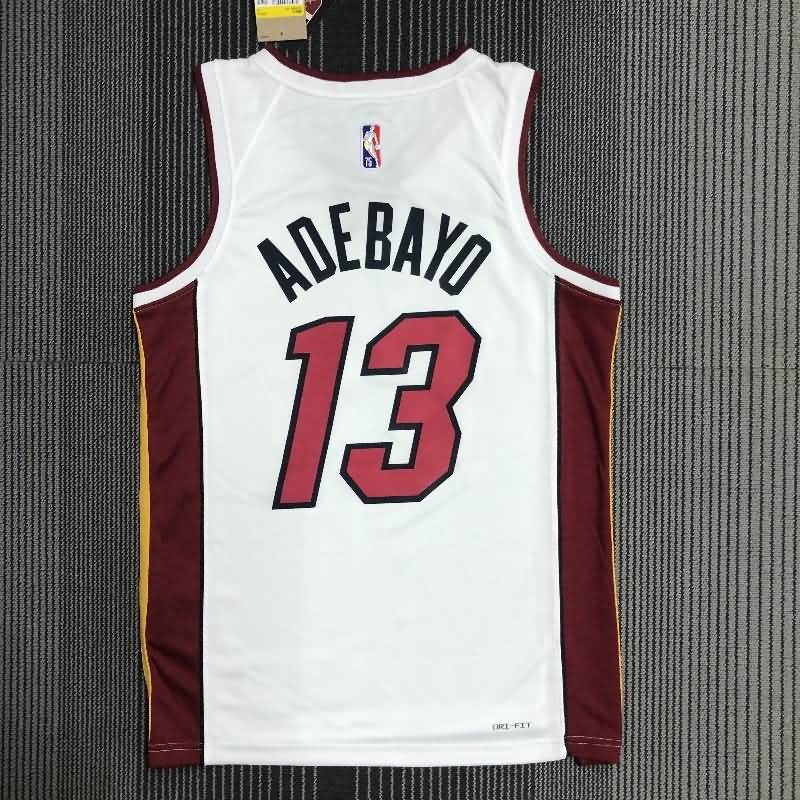 Miami Heat 21/22 White Basketball Jersey (Hot Press)