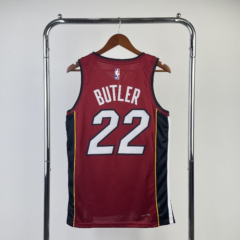 Miami Heat 22/23 Red AJ Basketball Jersey (Hot Press)